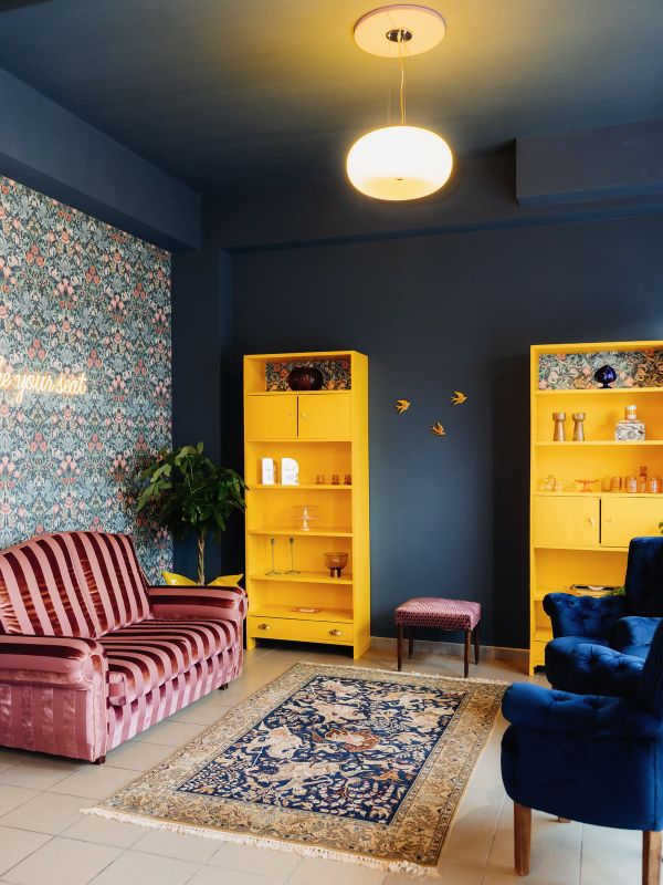 Wallpaper Lissandra turquoise grey
Living room of our customer MpM Studio