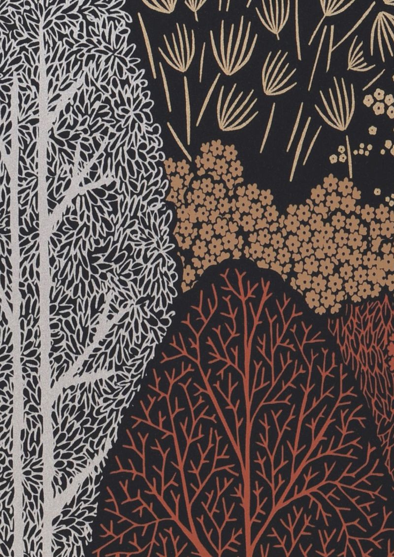 Papel pintado de bosque y árboles Escama