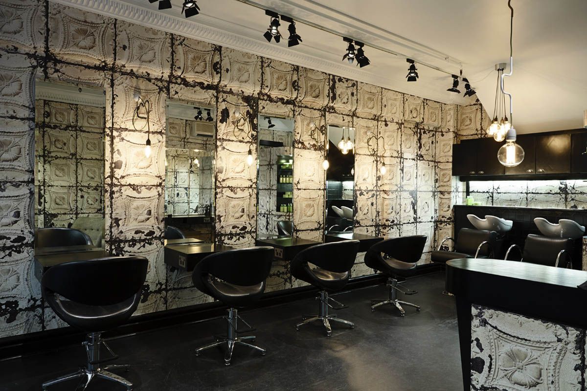 Friseur-Tapetendesign