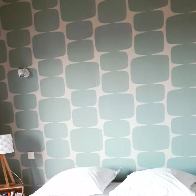 Schlafzimmer 2 fertig, der Geist der Siebziger neu aufgelegt! papeintdesannees70 #papierpeintdesanne