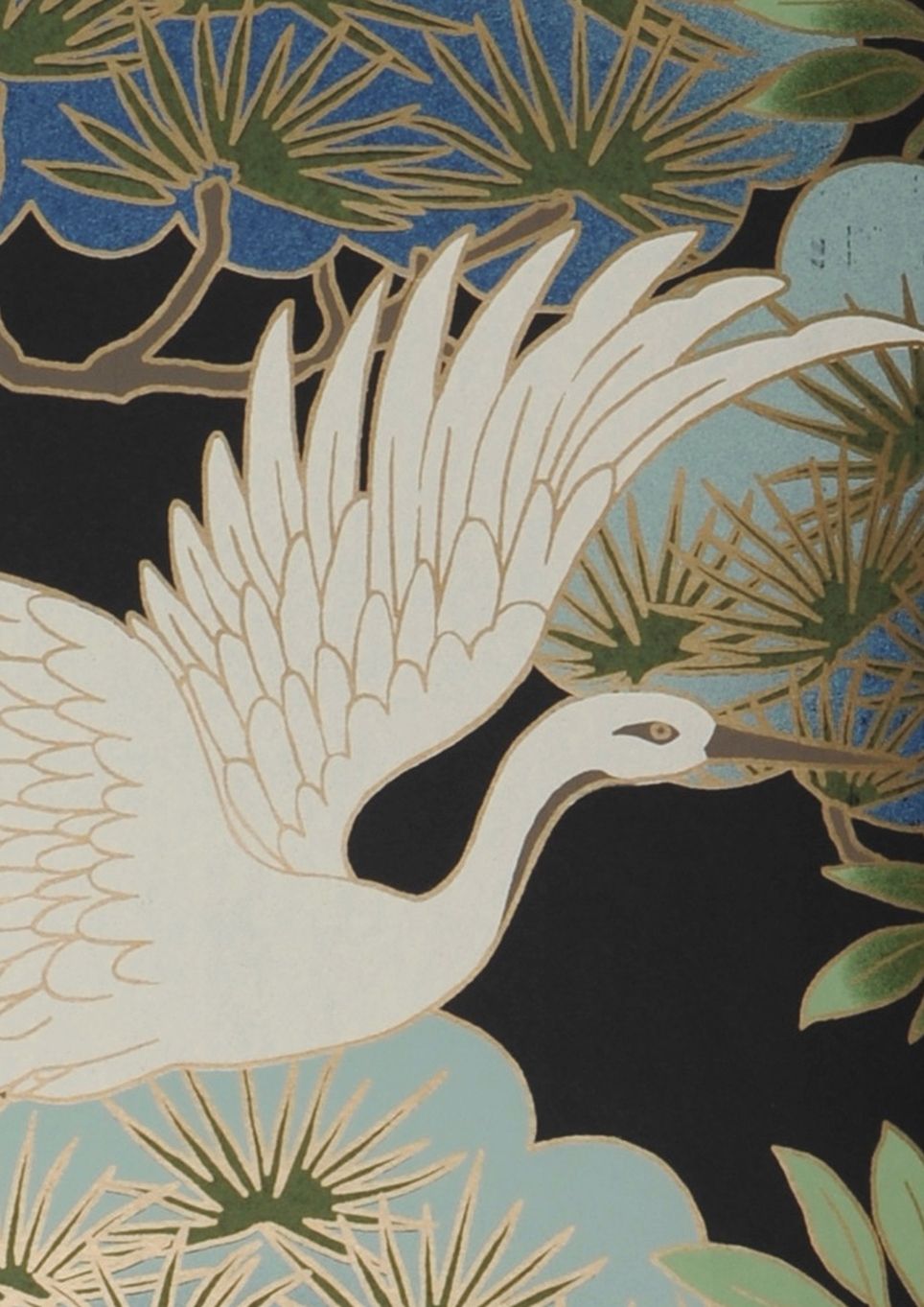 Papier peint avec des oiseaux Herons of Japan