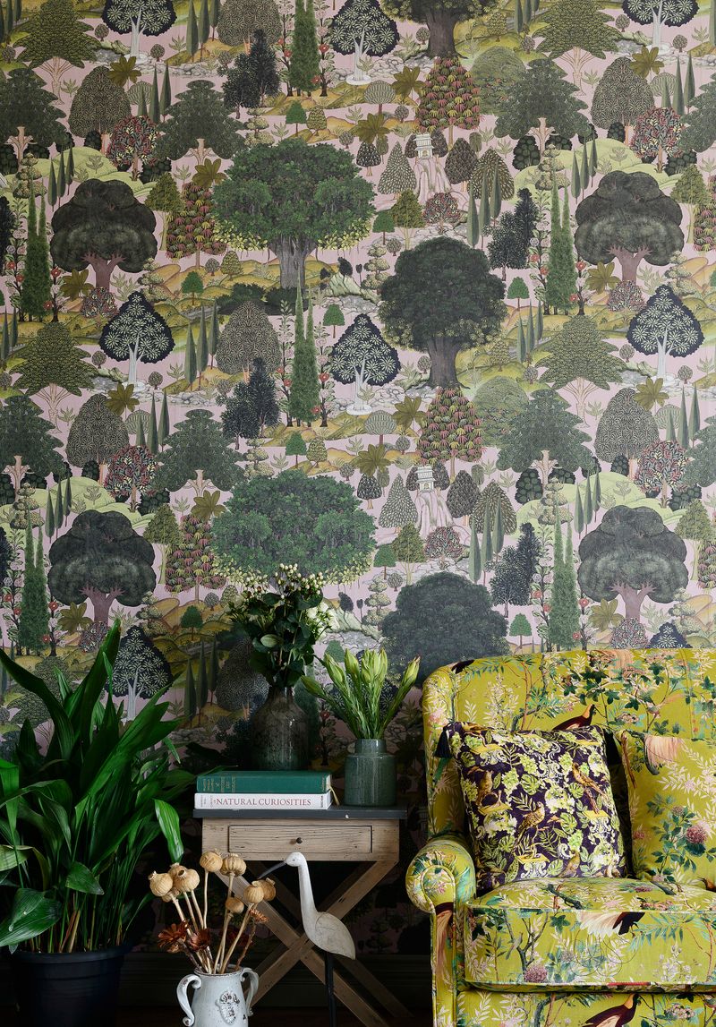 Carta da parati Mindthegap Jardin Sauvage Vista ambiente