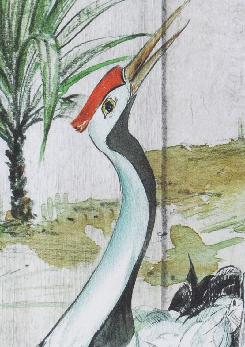 Carta da parati con uccelli Anagon