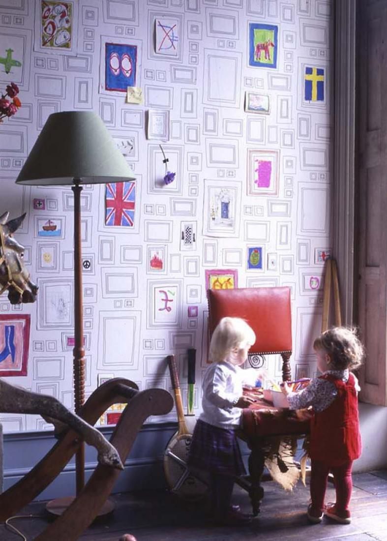 Ausmaltapete-Kindergarten