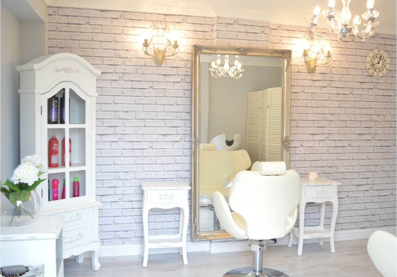 Tapeten-Friseursalon