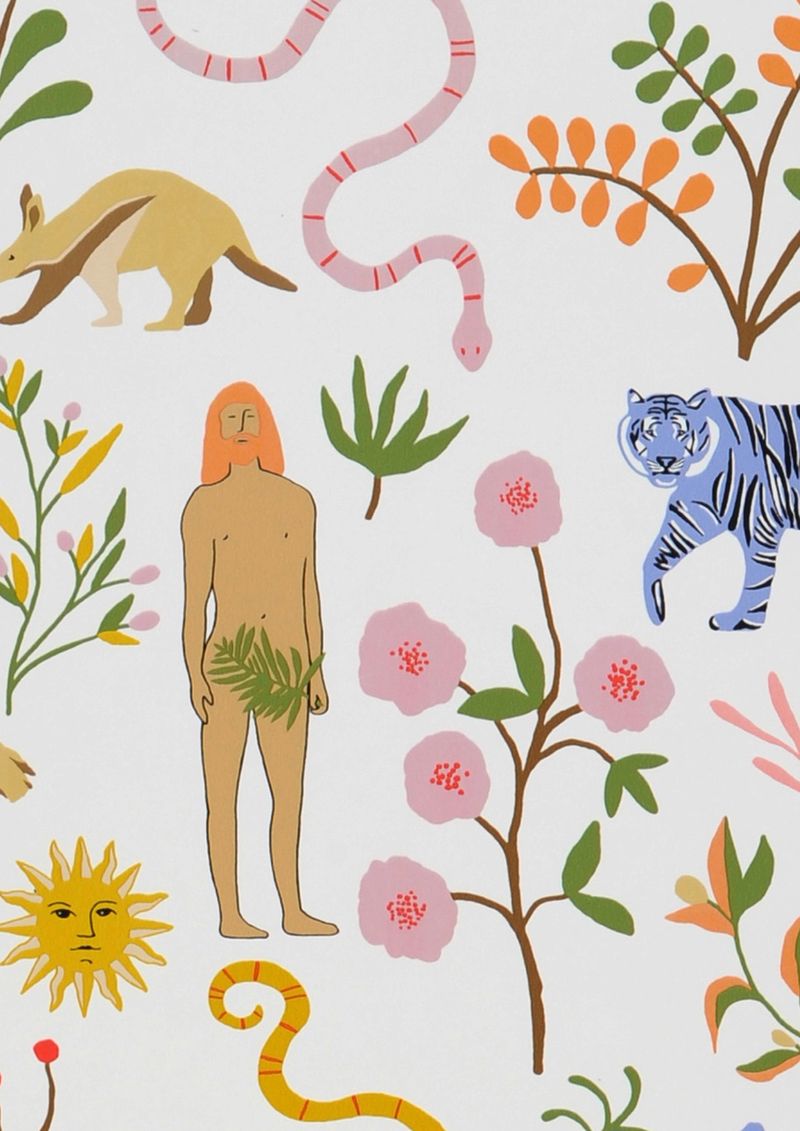 Funky Wallpaper Adam and Eve