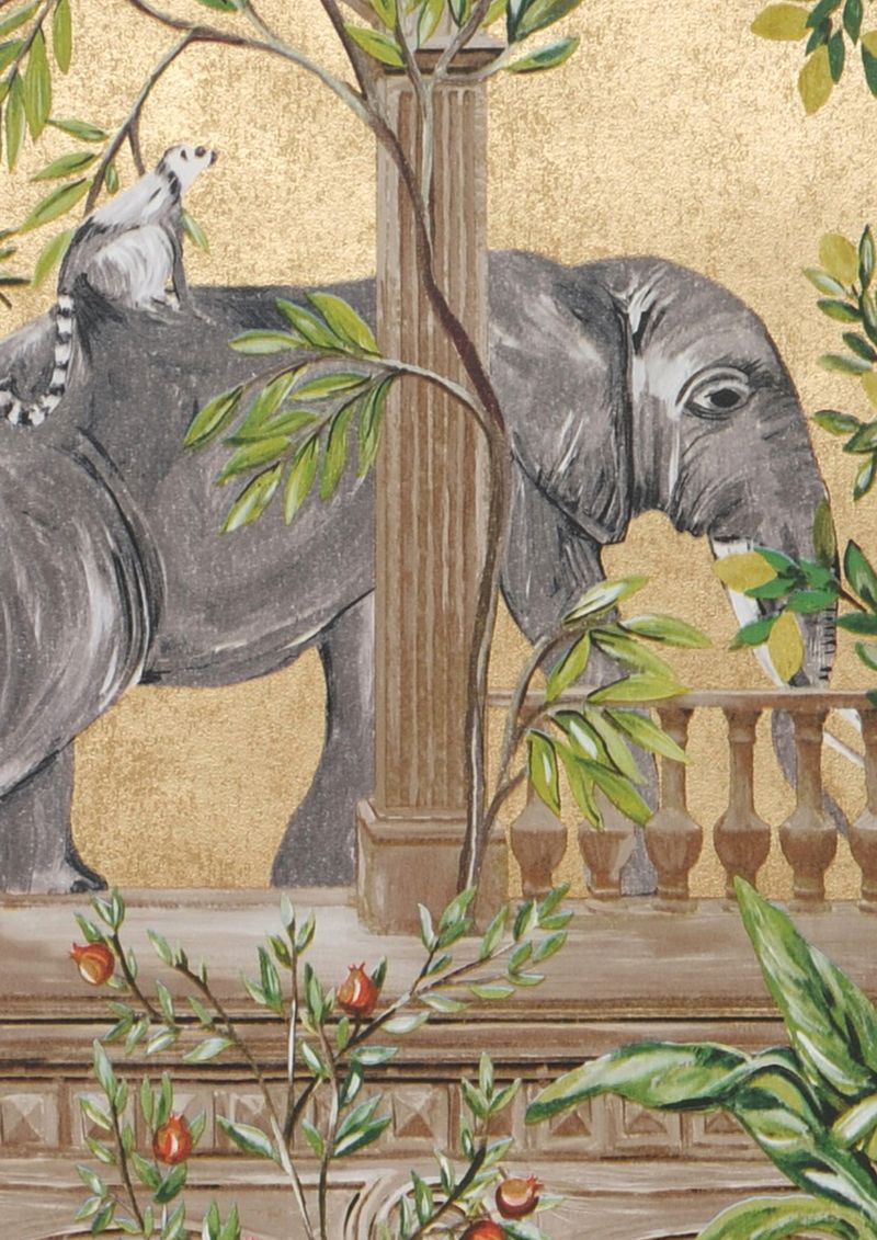 Papel pintado de la India Lunasa