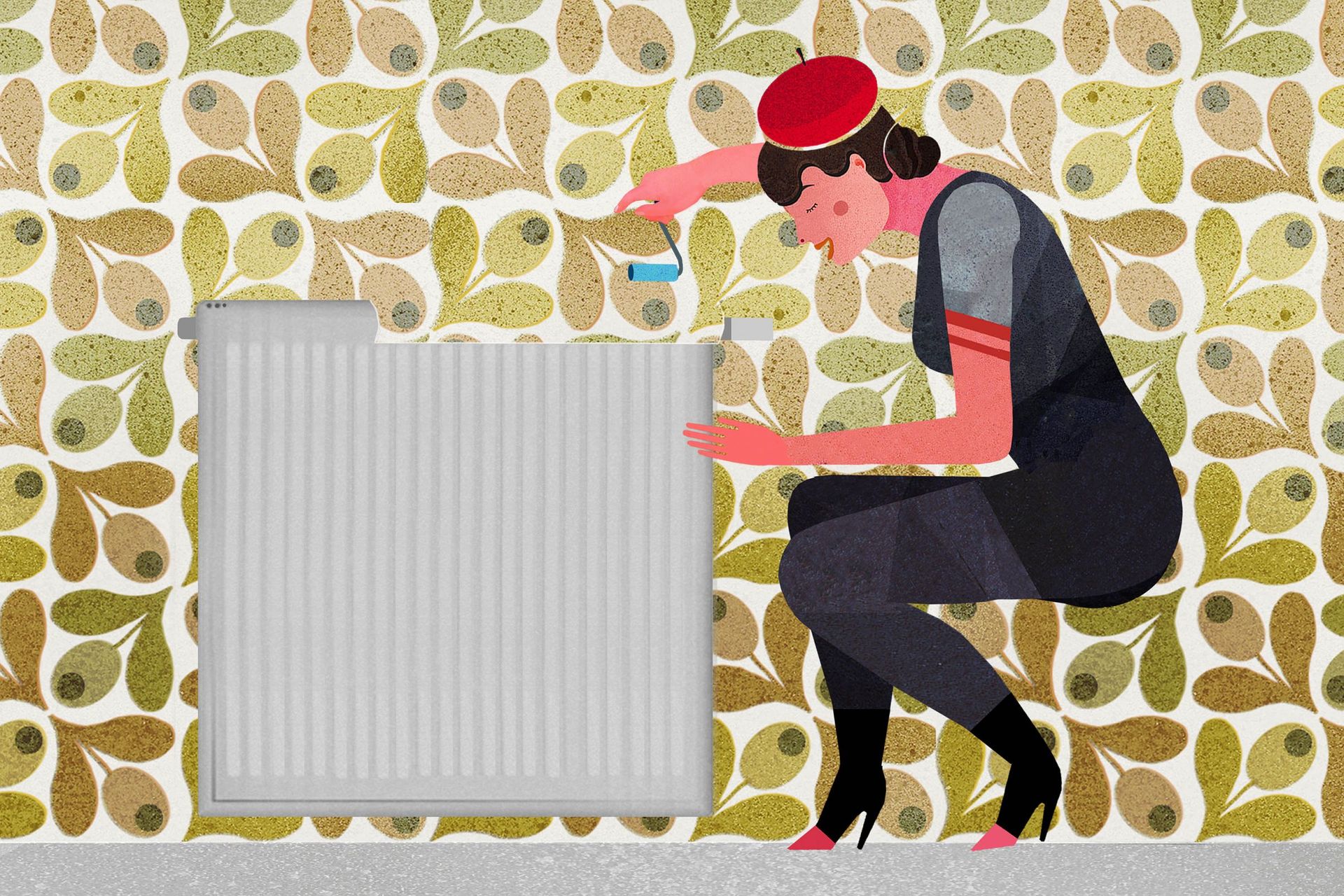 How-to-wallpaper-behind-radiators-Wallpapering-towards-the-edges-of-the-radiator
