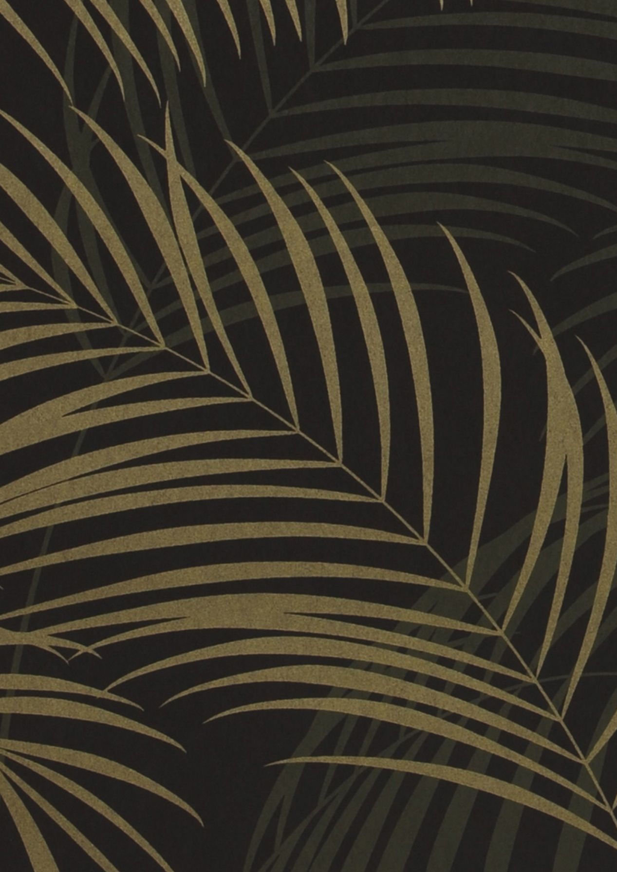Papel pintado selva tropical Night Palms