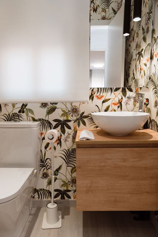 Tapete Oasis Cremeweiß
Badezimmer unseres Kunden APS Disseny